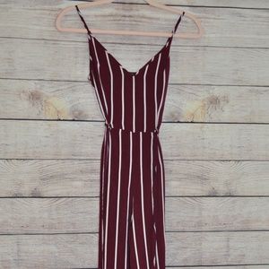 stripe jumpsuit